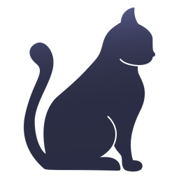 Silhouette Katze Katze PNG-Design