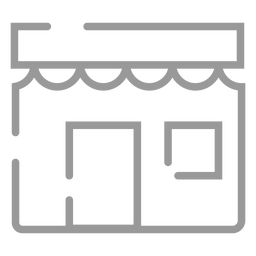 Icono de tienda de panadería de trazo Transparent PNG