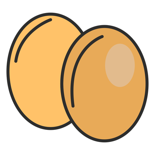 Ovos de padaria Stroke Desenho PNG
