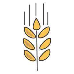 Schlaganfall Bäckerei Weizen PNG-Design