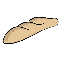 Strichbäckerei Weißbrot PNG-Design