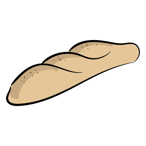 Pan blanco de panader?a de trazo Diseño PNG