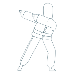 Stroke british english guard PNG Design