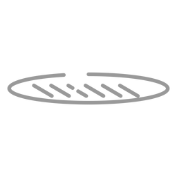 Ícone de golpe de pão francês Desenho PNG