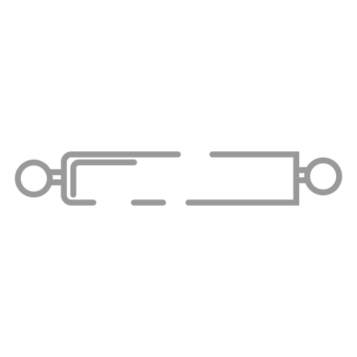 Strich-Nudelholz-Symbol PNG-Design