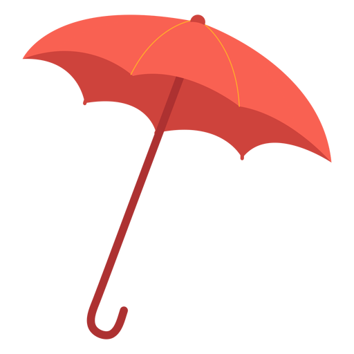 Ilustración de paraguas rojo Diseño PNG