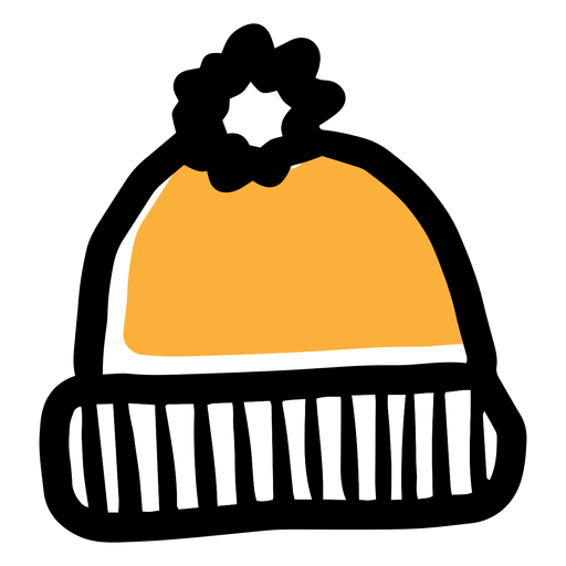 Gelbes Hut-Symbol PNG-Design