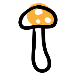 Cogumelo de ícone amarelo Desenho PNG