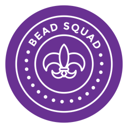 bead squad purple badge PNG Design