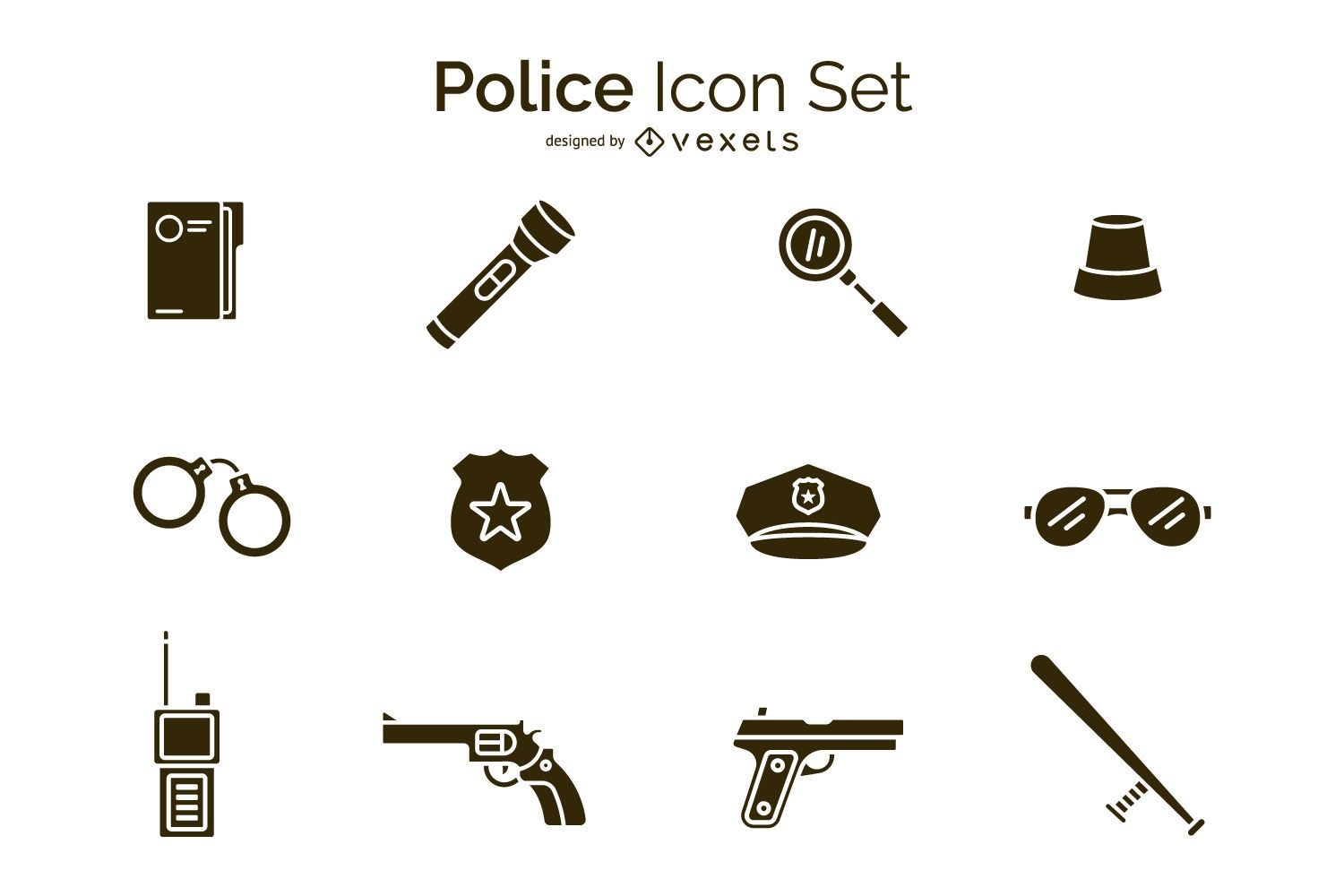 Polizei Icon Set