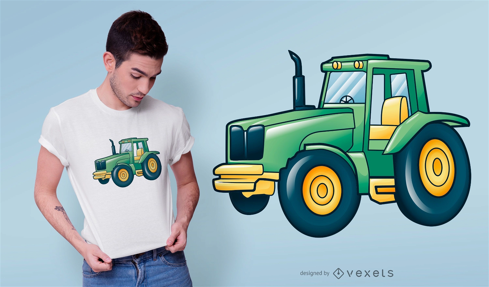 Dise?o de camiseta de tractor