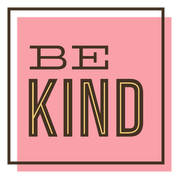 Be kind hand sign lettering - Transparent PNG & SVG vector file