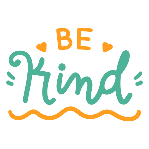 Be kind cute lettering PNG Design
