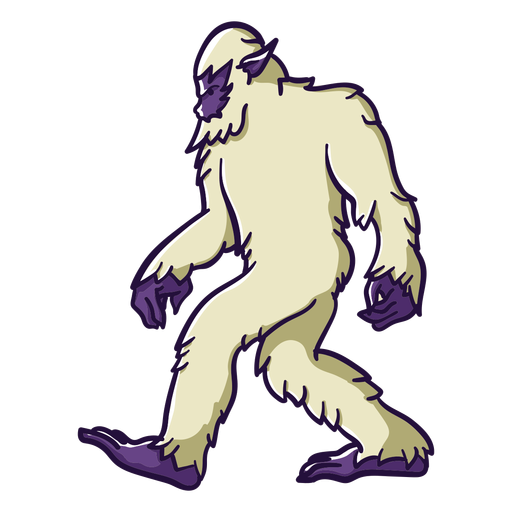 Bigfoot sasquatch walking PNG Design