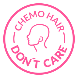Símbolo de pelo de quimioterapia de cáncer de mama