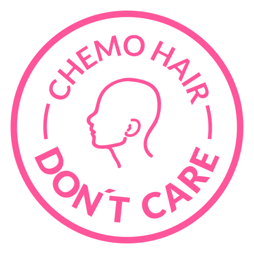 Breast cancer chemo hair symbol PNG Design