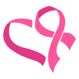 Símbolo de corazón de cinta de cáncer de mama