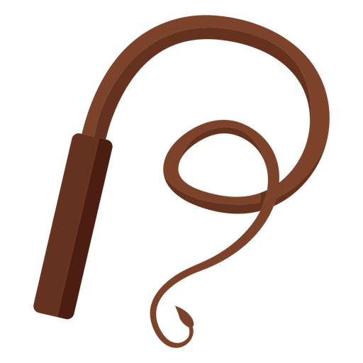 Brown whip icon
