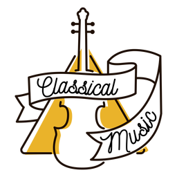 Symbol für klassische Cello-Musik PNG-Design