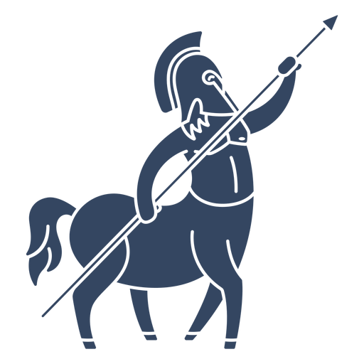 Centauro cortado preto Desenho PNG