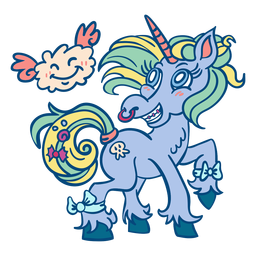 Colorful Unicorn Nose Ring Unicorn PNG SVG Design For T Shirts