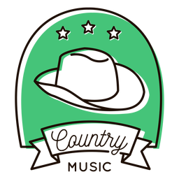 Chapéu de caubói símbolo da música country Desenho PNG