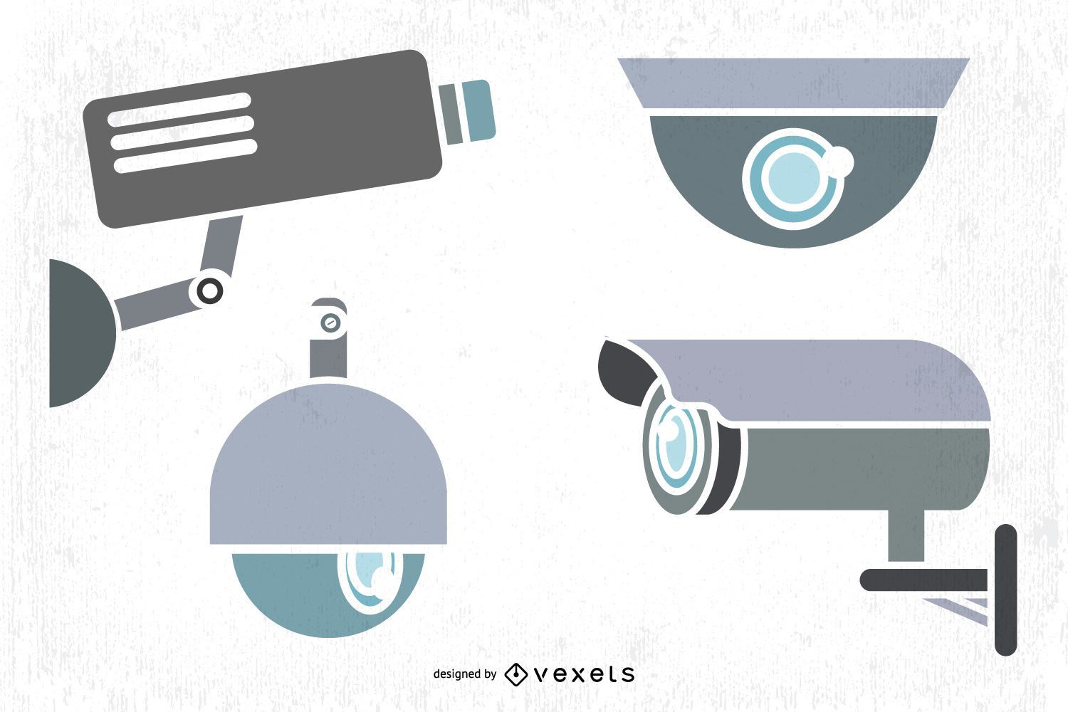 CCTV Camera Vector Graphics