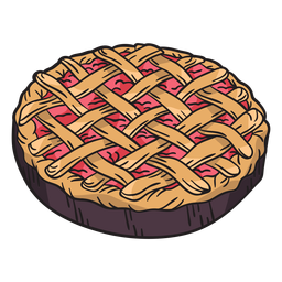 Torta desenhada à mão Desenho PNG