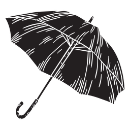 Guarda-chuva desenhado à mão cortado Desenho PNG