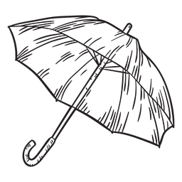 Desenho de guarda-chuva desenhado à mão Desenho PNG