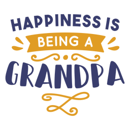 Felicidad siendo abuelo letras Diseño PNG