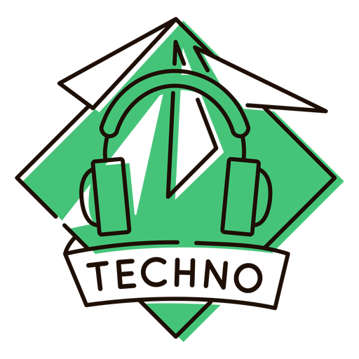 Headphone techno symbol