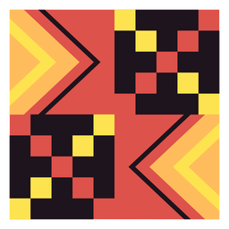 Kente Würfelzusammensetzung PNG-Design