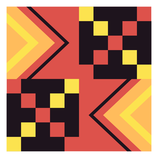 Kente W?rfelzusammensetzung PNG-Design