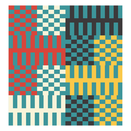 Composición de píxeles de Kente Diseño PNG