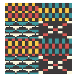 Composición del triángulo de píxeles de Kente Diseño PNG