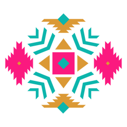 Composição geométrica do diamante mexicano Desenho PNG