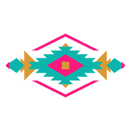 Geometrische Zusammensetzung des mexikanischen Diamanten geometrisch PNG-Design
