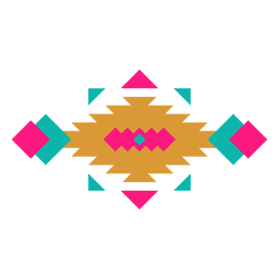 Mexican Geometric Horizontal Composition PNG & SVG Design For T-Shirts