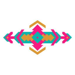 Composición geométrica horizontal mexicana Transparent PNG