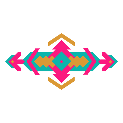 Mexikanische horizontale geometrische Zusammensetzung PNG-Design