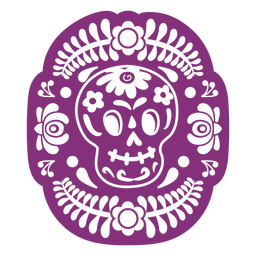 Mexican Skull Papel Picado PNG & SVG Design For T-Shirts