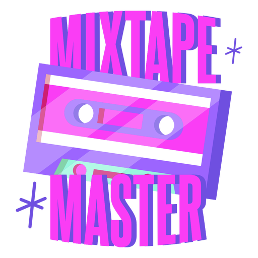 Mixtape Master Schriftzug PNG-Design