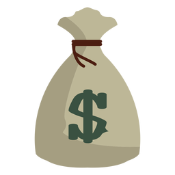 Ícone de saco de dinheiro Transparent PNG