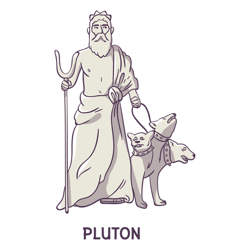 Pluton cerberus hand drawn gray - Transparent PNG & SVG vector file