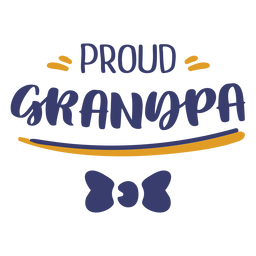Letras de abuelo orgulloso Diseño PNG