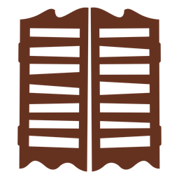 Icono de corte de puertas de salón Diseño PNG