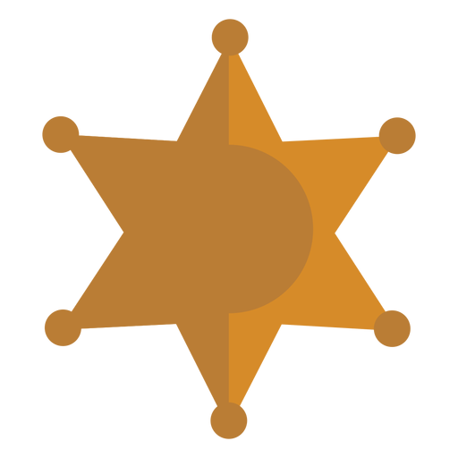Sheriff-Abzeichen-Symbol PNG-Design