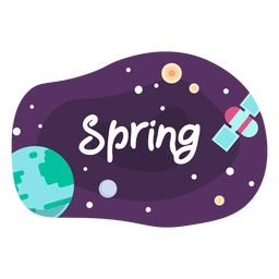 Icono de etiqueta de espacio de primavera Diseño PNG