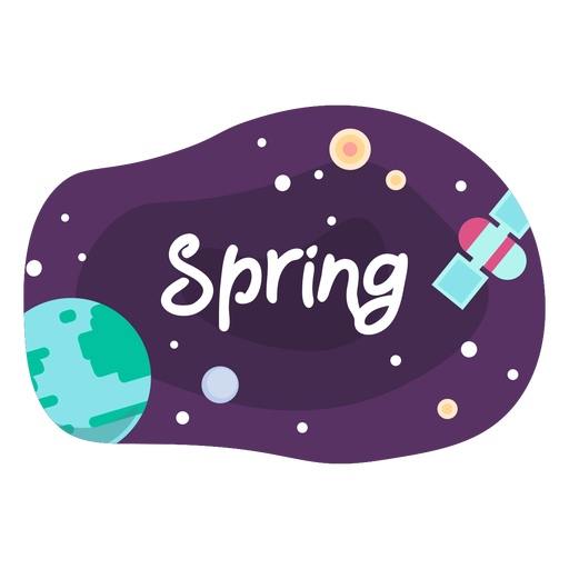 Ícone de adesivo de espaço de primavera Desenho PNG